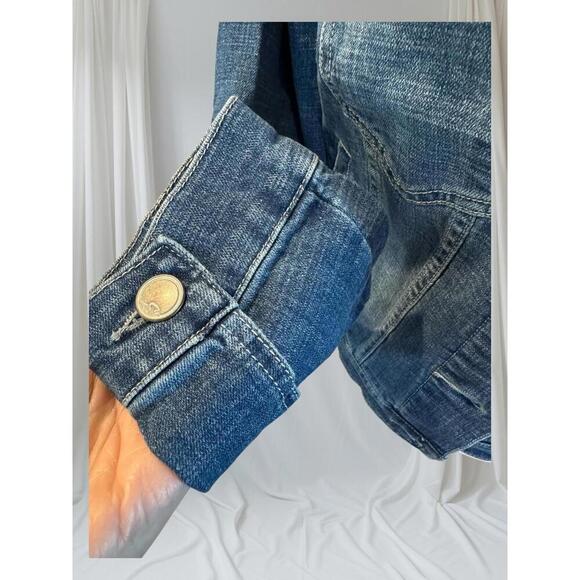 Cosmic Blue Love Denim Jacket - NWT - Size XS/S - Picture 3 of 6